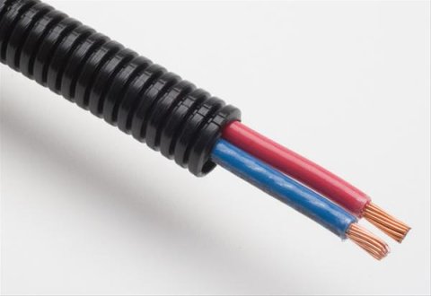 Trans-Dapt Performance Convoluted Tubing 7581 Tubing, Polyethylene, Black, 3/8 in. Diameter, 10 ft. Long, Each