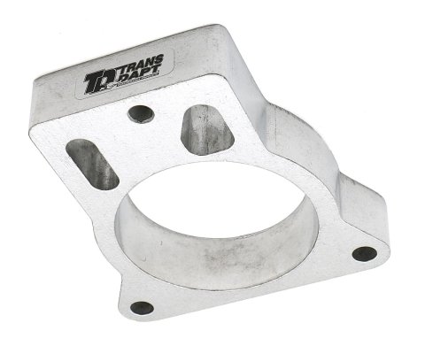 Trans-Dapt Performance Smooth Bore TBI Spacers 2766 Throttle Body Spacer, Bore, Aluminum, Natural, 1 in., Chevy, GMC/Hummer, Pickup/SUV, Each