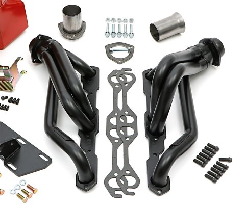Trans-Dapt Performance Swap-In-A-Box Complete Engine Swap Kits 44063 Kits, Complete, Shorty Black Painted Headers, Motor Mounts, Red Oil Pan, Chevy, GMC, Small Block, Kit
