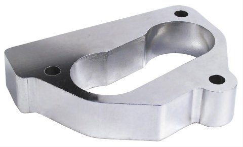 Trans-Dapt Performance Wide-Open TBI Spacers 2633 Throttle Body Spacer, Wide Open, Aluminum, Natural, 1 in., Chevy, GMC, Pickup/SUV, Each
