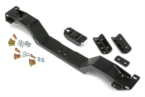 Trans-Dapt Performance Crossmembers 6519 Transmission Crossmember, Steel, Black, Chevy, Pontiac, Kit