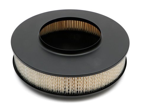 Trans-Dapt Performance Products Air Cleaners 8656 ASPHALT BLACK POWDER COATED AIR CLEANER 14 X 3 DOMINATOR BASE