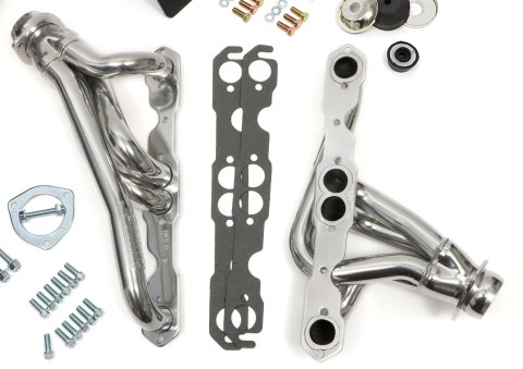 Trans-Dapt Performance Swap-In-A-Box Complete Engine Swap Kits 41002 Kit, Silver Ceramic Coated Headers, Motor Mounts, Oil Pan, Gaskets, Hardware, Chevy, Pre-1979 Small Block, TH350, 700R4, T56, Kit
