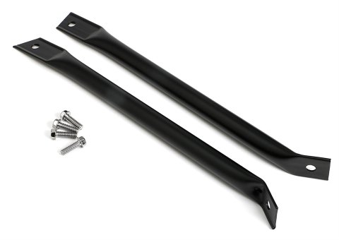 Trans-Dapt Performance Radiator Support Panels for 1970-1981 CAMARO - 9925 Bar; Satin Black; Pair
