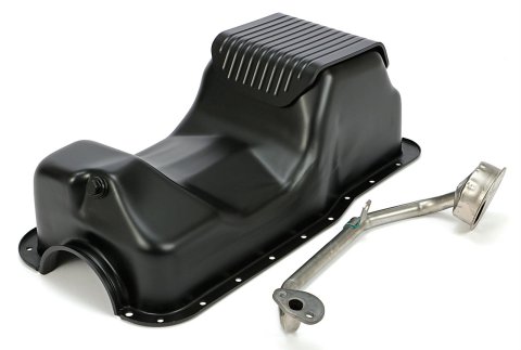 Trans-Dapt Performance Slam-Guard Oil Pans 8652 SB FORD SLAMGUARD OIL PAN- ASPHALT BLACK POWDERCOAT