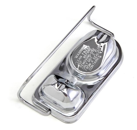 Trans-Dapt Performance Products Master Cylinder Reservoir Covers 9103 MASTER CYLINDER COVER FORD 1973-83 SINGLE BAIL- CHROME