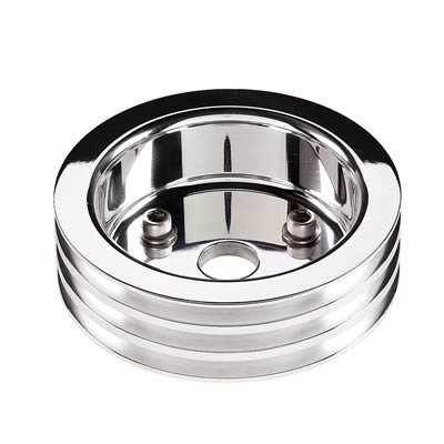 Billet Specialties Crankshaft Pulleys 81320 Crank Pulley, SBC, Short Pump, 3 Groove