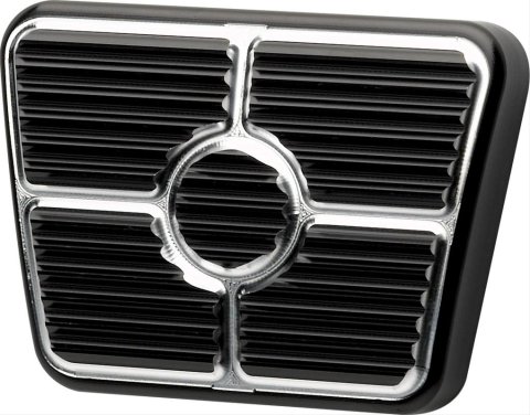 Billet Specialties Pedal Pads for 1967-1969 CAMARO, FIREBIRD - 199365 Pad, Clutch or Brake, Aluminum, Black Anodized, Chevy, Pontiac, Each