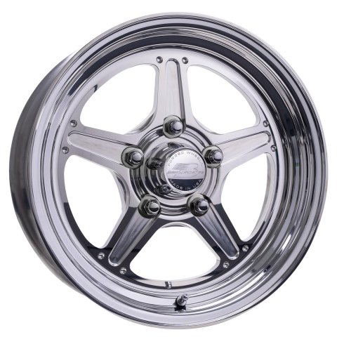 Billet Specialties Street Lite Polished Wheels 15x7 Wheel, Series, Aluminum, Polished, 15 in. x 7.00 in., 5 x 4.75 in. Bolt Circle, 4.500 in. Backspacing, Each