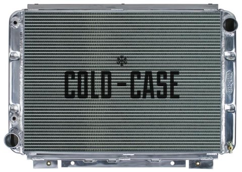Cold Case Performance Aluminum Radiators for 1964-1966 THUNDERBIRD - FOH584A Radiator, Performance, Aluminum, Polished, Crossflow, 2 Row, Transmission Cooler, Ford, Thunderbird, Each