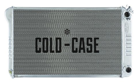 Cold Case Performance Aluminum Radiators GMA546A Radiator, Performance, Aluminum, Polished, Crossflow, 2 Row, GM, A-body, LS Swap, Each