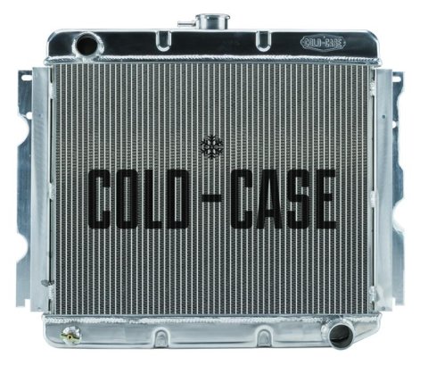 Cold Case Performance Aluminum Radiators MOP752 Radiator, Performance, Aluminum, Polished, Downflow, 2 Row, Dodge, Plymouth, Big Block, Each