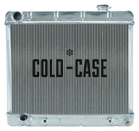 Cold Case Performance Aluminum Radiators CHD922A Radiator, Performance, Aluminum, Polished, Downflow, 2 Row, Transmission Cooler, Cadillac, Each