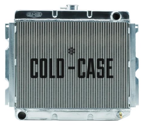 Cold Case Performance Aluminum Radiators MOP753 Radiator, Performance, Aluminum, Polished, Downflow, 2 Row, Dodge, Plymouth, Big Block, Each