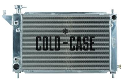 Cold Case Performance Aluminum Radiators for 1994-1995 MUSTANG - LMM571A Radiator, Performance, Aluminum, Polished, Crossflow, 2 Row, Transmission Cooler, Ford, Mustang, Each