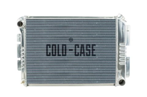 Cold Case Performance Aluminum Radiators CHC11A Radiator, Performance, Aluminum, Polished, Crossflow, 2 Row, Transmission Cooler, Chevy, Pontiac, Each