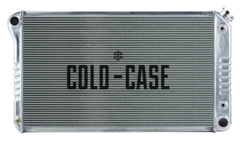 Cold Case Performance Aluminum Radiators GMA43A Radiator, Performance, Aluminum, Polished, Crossflow, 2 Row, Transmission Cooler, Buick, Oldsmobile, Each
