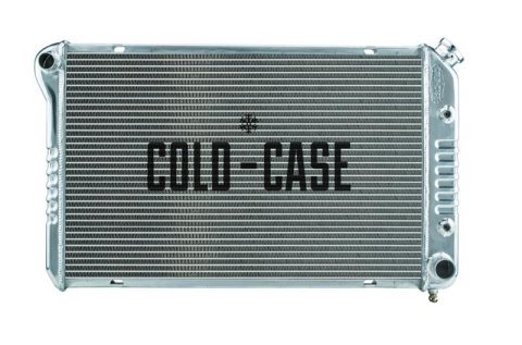 Cold Case Performance Aluminum Radiators for 1984-1987 REGAL - GMB57A Radiator, Performance, Aluminum, Polished, Crossflow, 2 Row, Transmission Cooler, Buick, Grand National, Each