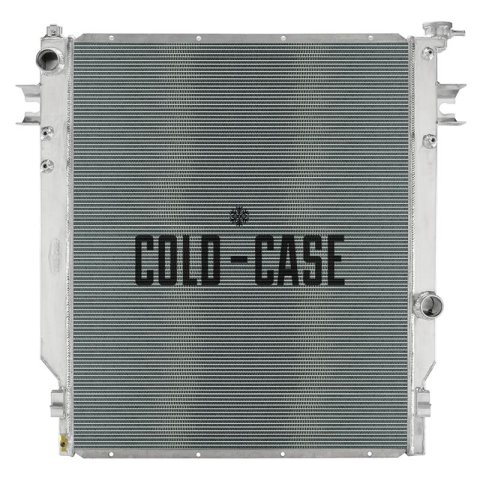 Cold Case Performance Aluminum Radiators MOT571A Radiator, Performance, Aluminum, Polished, Crossflow, 2 Row, Dodge, Ram, Each