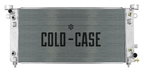 Cold Case Performance Aluminum Radiators GMT577A Radiator, Performance, Aluminum, Polished, Crossflow, 2 Row, Cadillac, Chevrolet, GMC, Each
