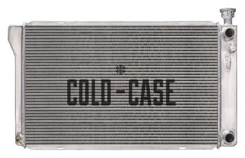 Cold Case Performance Aluminum Radiators GMT580 Radiator, Performance, Aluminum, Polished, Crossflow, 2 Row, LS Swap, Cadillac, Chevrolet, Cadillac, Each