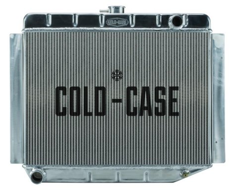 Cold Case Performance Aluminum Radiators MOP754 Radiator, Performance, Aluminum, Polished, Downflow, 2 Row, Dodge, Plymouth, Each