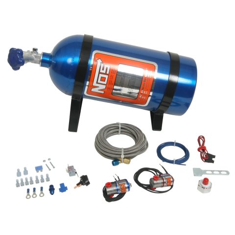 NOS Powershot Nitrous Oxide Systems 05000NOS System, Powershot, Wet, 10 lb. Bottle, Blue, Carburetor, Kit