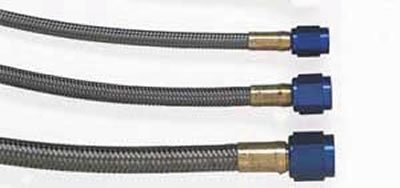NOS Stainless Steel Braided Hoses 15475NOS Hose, Steel, -6 AN Female End, Blue, -6 AN Female End, Blue, 14 ft. Length, Each