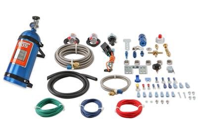 NOS Sport Compact Nitrous Oxide Systems 05122NOS System, EFI, Dry, 40-75 hp, 10 lb. Bottle, Blue, 4-Cylinder, Kit