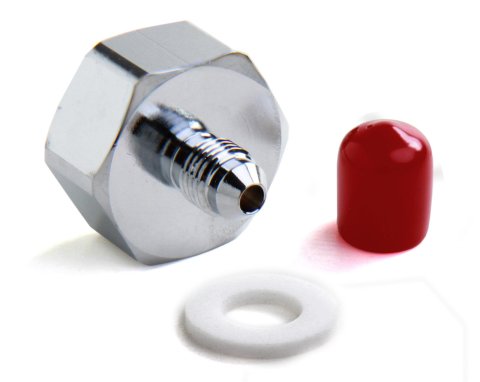NOS Bottle Nut Adapters 16220NOS Nitrous Nut, Steel, Nickel Plated, 1 in. Female to -4 AN Male, Each