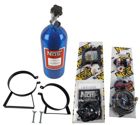 NOS Super Powershot Nitrous Oxide Systems 05101NOS System, Powershot, Wet, 100/125/150 hp, 10 lb. Bottle, Blue, Square Bore, 4-Barrel, Kit