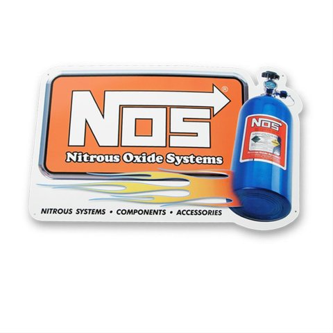 NOS Metal Signs 19327NOS Tin Sign, NOS, Rectangle, 24 in. Width, 14 in. Height, Each