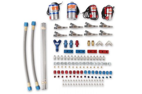 NOS Pro Race Fogger Professional Kits 04467NOS Nitrous Oxide System, Fogger, Wet, 250-350 hp, Direct Port, Carburetor, V8, Kit
