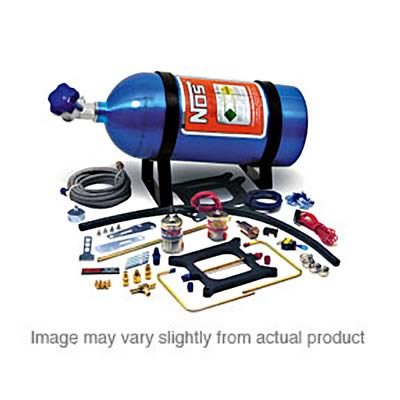 NOS Cheater Nitrous Oxide Systems 02010NOS System, Cheater, Wet, 150-250 hp, 10 lb. Bottle, Blue, Dual, Square Bore, 4-Barrel, Kit
