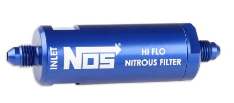 NOS Nitrous and Fuel Filters 15551NOS Filter, In-Line, -4 AN to -4 AN, 140 Micron, Billet Aluminum, Blue Anodized, Each