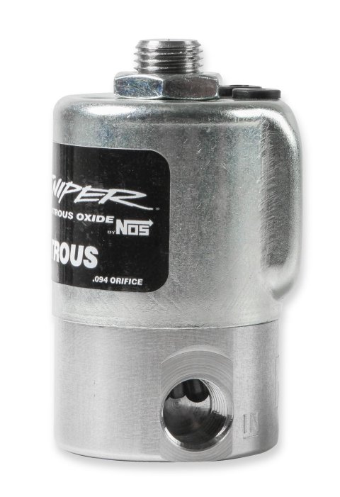 NOS Sniper Nitrous Oxide Solenoids 18018NOS Solenoid, Sniper, 250 hp Flow Limit, 8.0 amps, Natural, Each