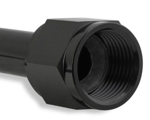 NOS Bottle Valve Blow-Down Tubes 16161NOS Blow Down Tube, Aluminum, Black, 90 Degree, 1/2 in. Diameter, 20 in. Length, -8AN Tube Nut, Each