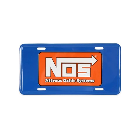 NOS License Plates 36-581 Plates, Steel, Blue/Orange/White, NOS, 12 in. x 6 in., Each