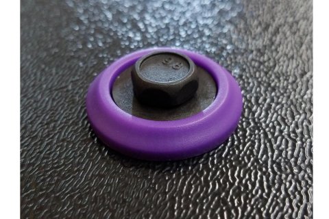 Dominator Body Bolts DOM-1200-B-PU Bolt Hardware Kit, Steel, Natural, 1/4 in. -20, Hex Head, Purple Washer, Set of 10