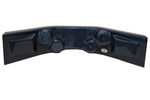 Dominator Curved Dashes DOM-910-BK Dash, Style, Plastic, 4-Gauge, Black, Each