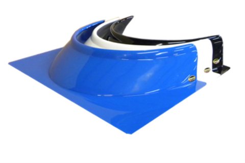 Dominator Formed Rock Guards DOM-901-WH Guard, Opaque, White, 4.5 in.