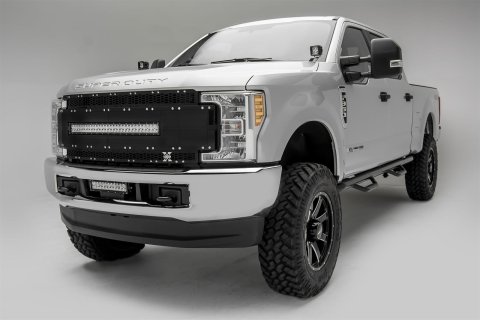 ZROADZ Front Bumper Center LED Light Kits Z325471-KIT 2017 Ford F-250 /350 Lower Mount With 12 inch Bar & Wire Harness