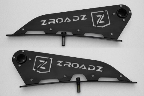 ZROADZ Auxiliary Light Mounting Brackets for 2009-2014 F-150 - Z335721 FORD F150: Front Roof LED Bar Mounts To Mount One 52" Zroadz Straight OR Curved LED Bar or similar style