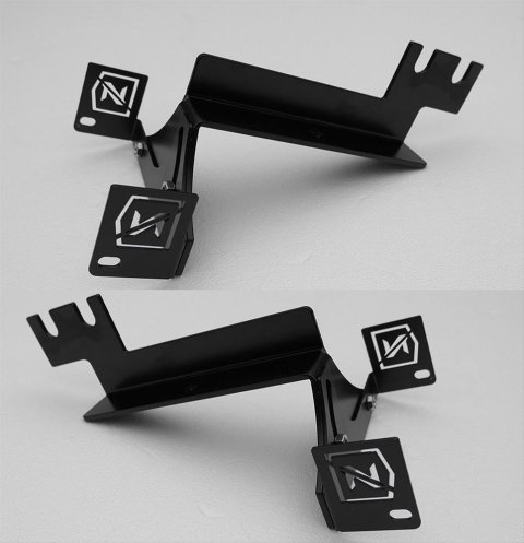 ZROADZ Auxiliary Light Mounting Brackets for 2017-2019 TITAN, 2016-2019 TITAN XD - Z387581 2016-2017 NISSAN XD: Rear Bumper/Frame LED Bar Mounts 8" Opening Swivel Adjustments to Mount 6" Zroadz LED or similar Bolt On E