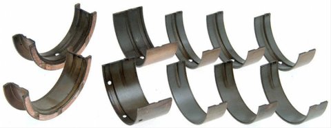 Speed-Pro Competition Series Main Bearings 151M Bearings, Series, Standard Size, Tri Metal, 3/4 Groove, Pontiac, 421, 455, Set of 5