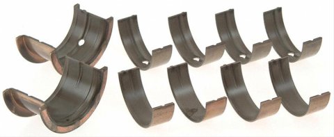 Speed-Pro Competition Series Main Bearings 139M Bearings, Series, Standard Size, Tri Metal, 3/4 Groove, Chevy, 302, 305, 350, Set of 5