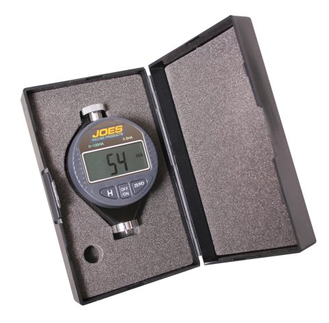 JOES Racing Products Tire Durometers 56015 Durometer, Digital, 0-100 Range, Gray Face, Foam Lined Case, Each