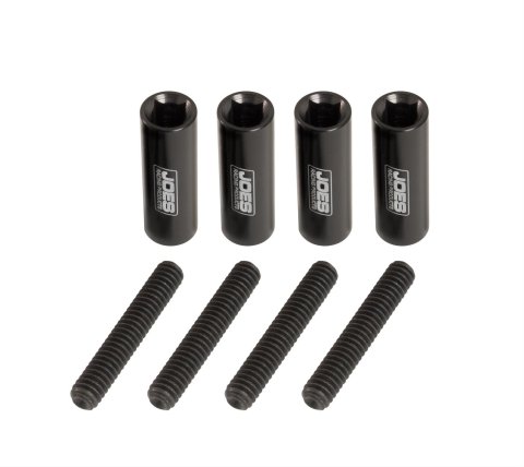 JOES Racing Products Valve Cover Fasteners 34350 Fasteners, 1/4 in. Drive Design, Aluminum/Steel, Black Anodized, 1/4 in.-20, Set of 4