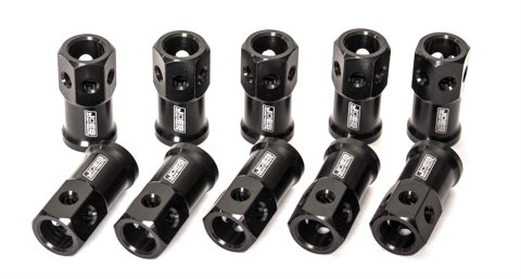 JOES Racing Products Quick-Change Gear Cover Fasteners 34358 Differential Fasteners, Quick Change, Billet Aluminum, Black Anodized, Set of 10
