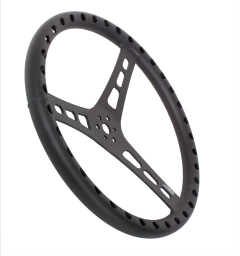 JOES Racing Products Aluminum Steering Wheels 13515-B Wheel, Aluminum, Black Anodized, 3-Spoke, 2.5 in. Dish, 15 in. Diameter, 3-Bolt Mount, Each